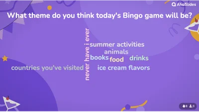 Bingo Game Presentation